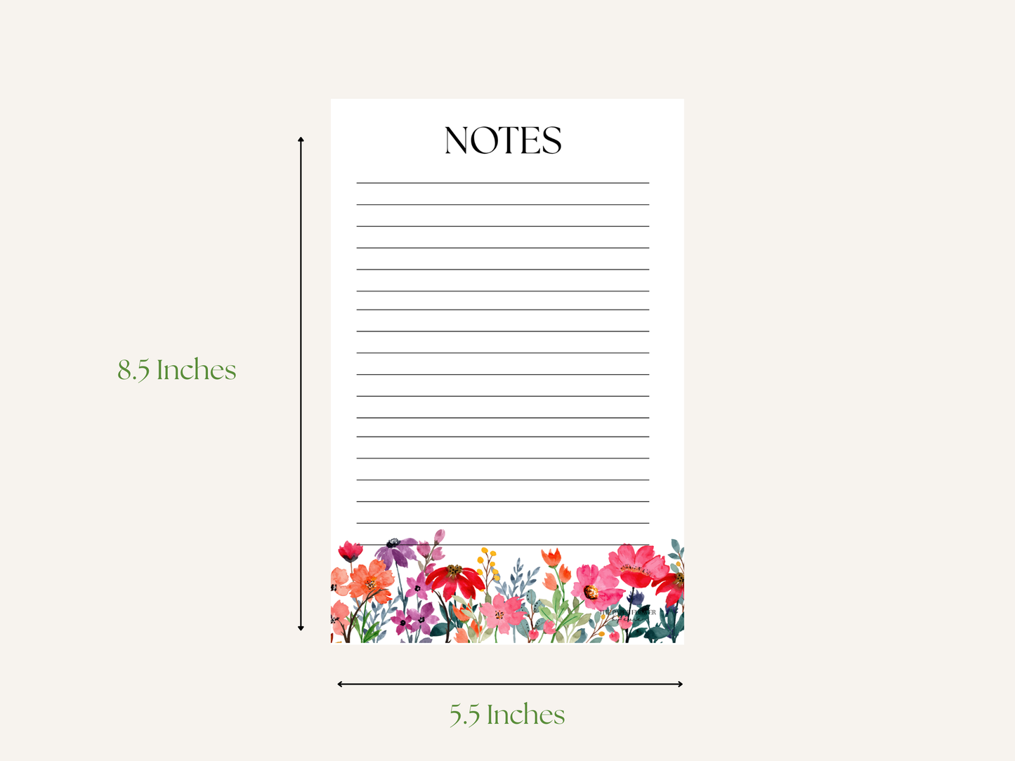 Floral Bouquet Notepad