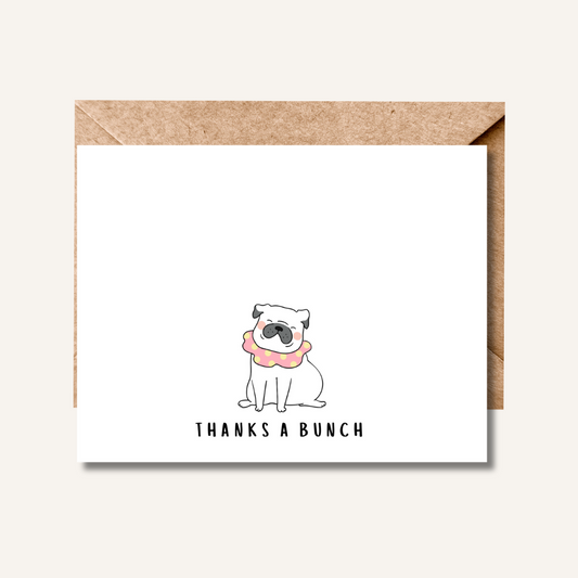 Thanks A Bunch set of 12 Thank You Cards