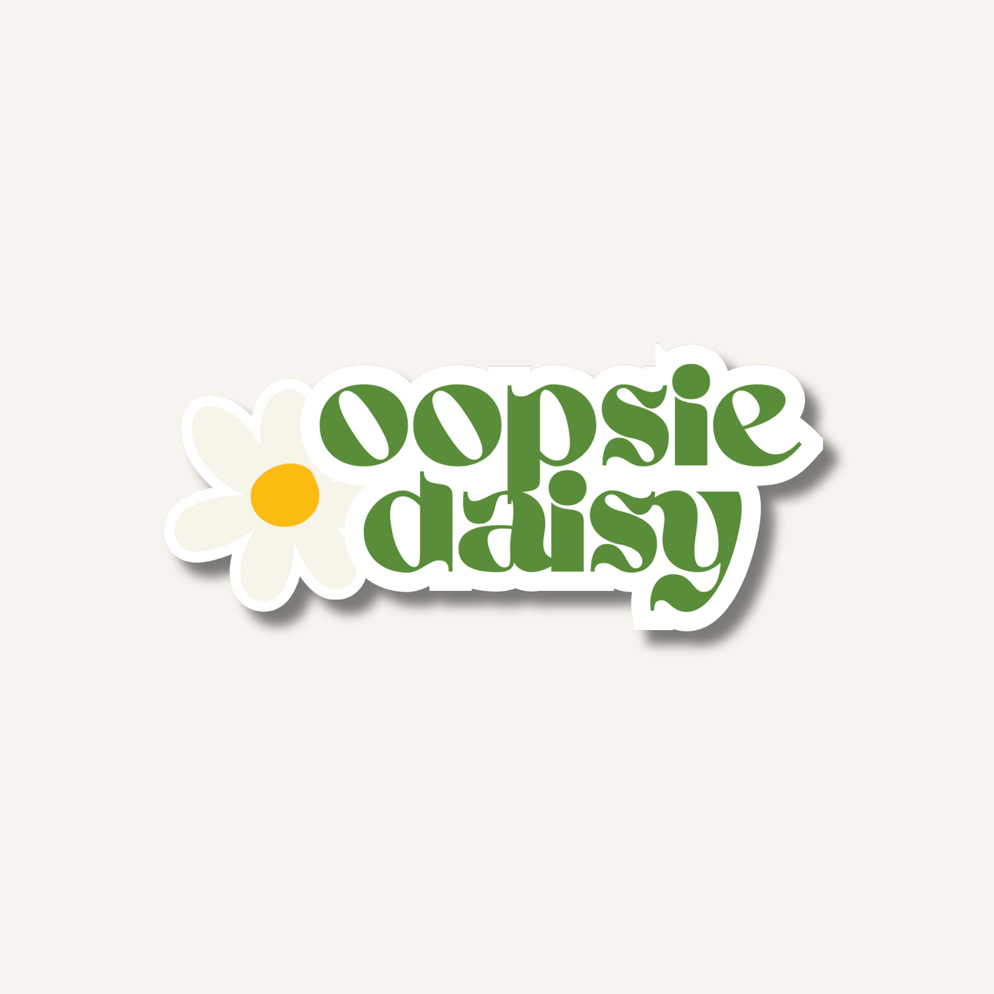Oopsie Daisy Sticker