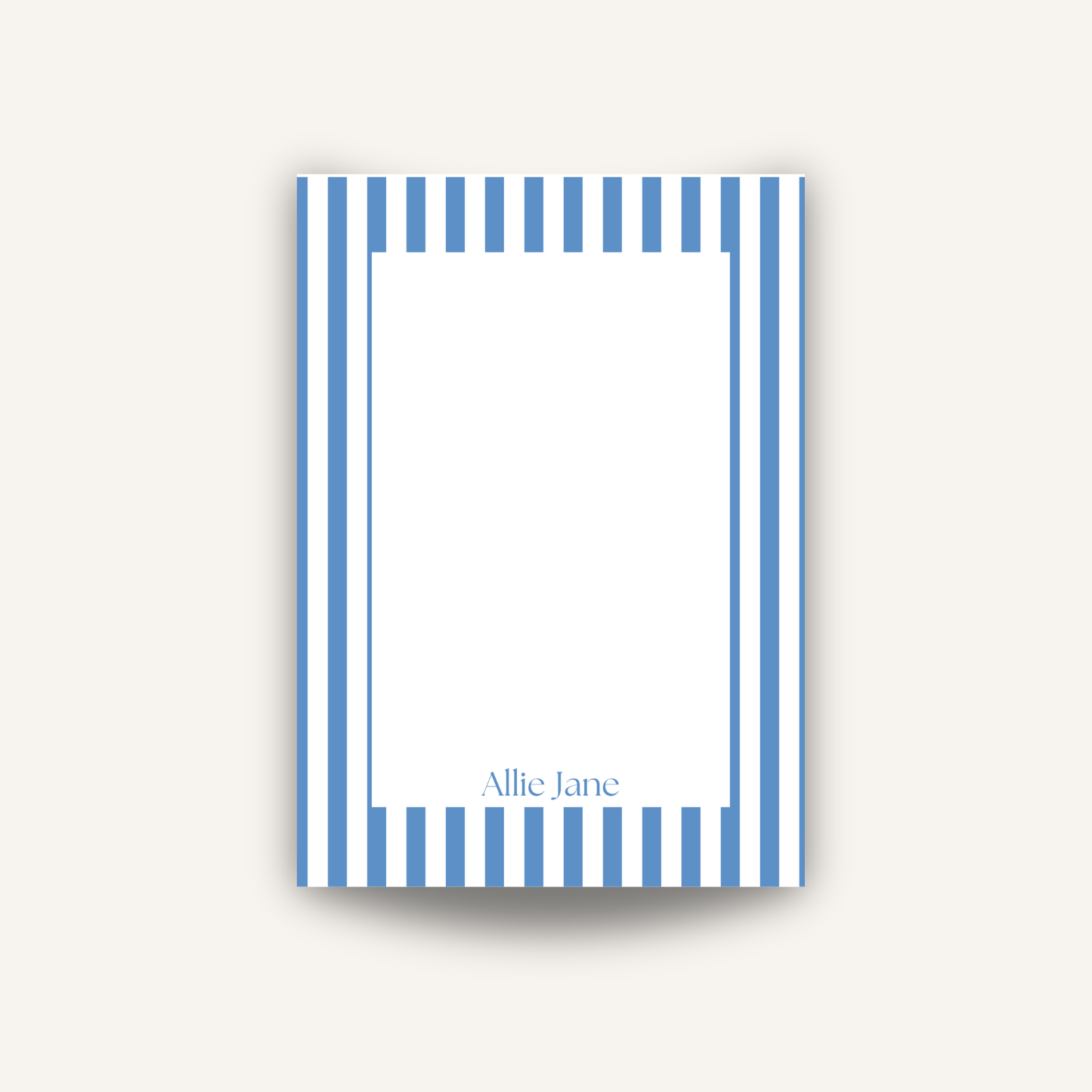Blue Cabana Notepad