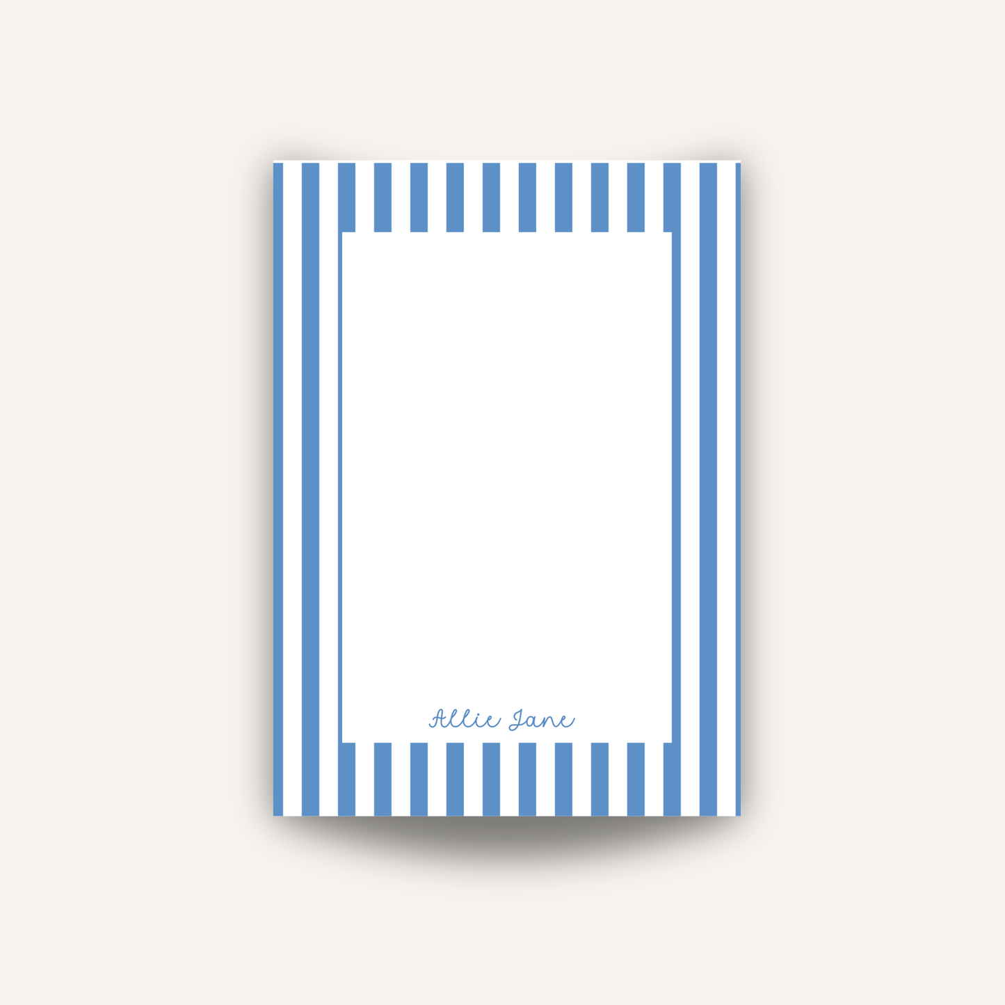 Blue Cabana Notepad