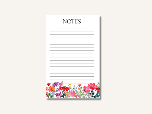 Floral Bouquet Notepad