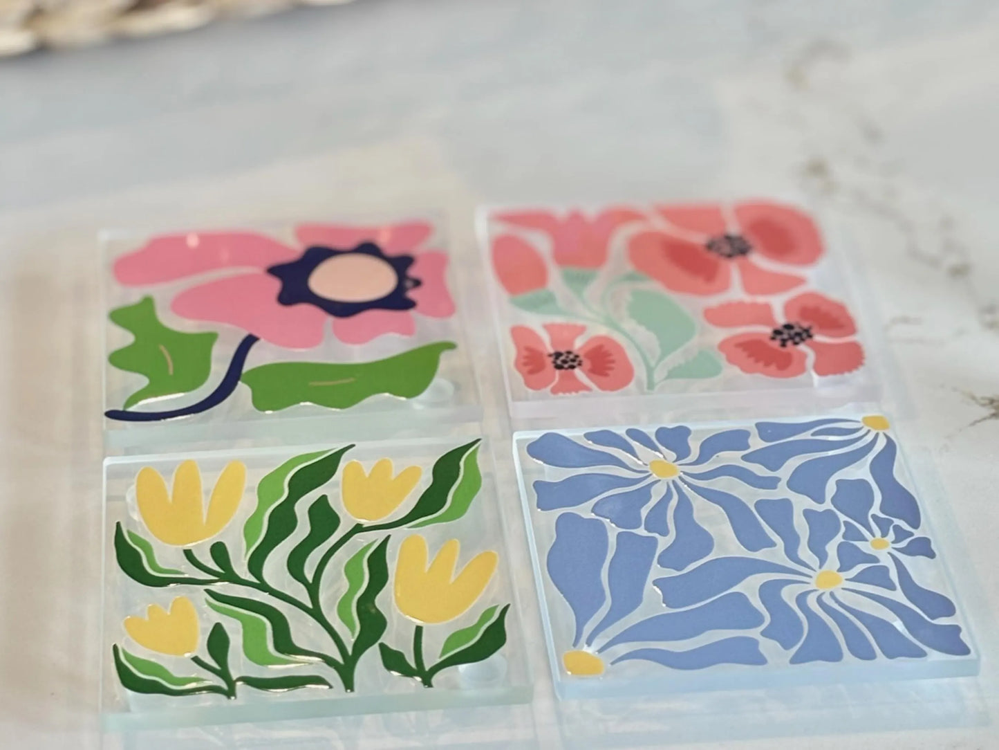 Modern Meadow Coaster Set