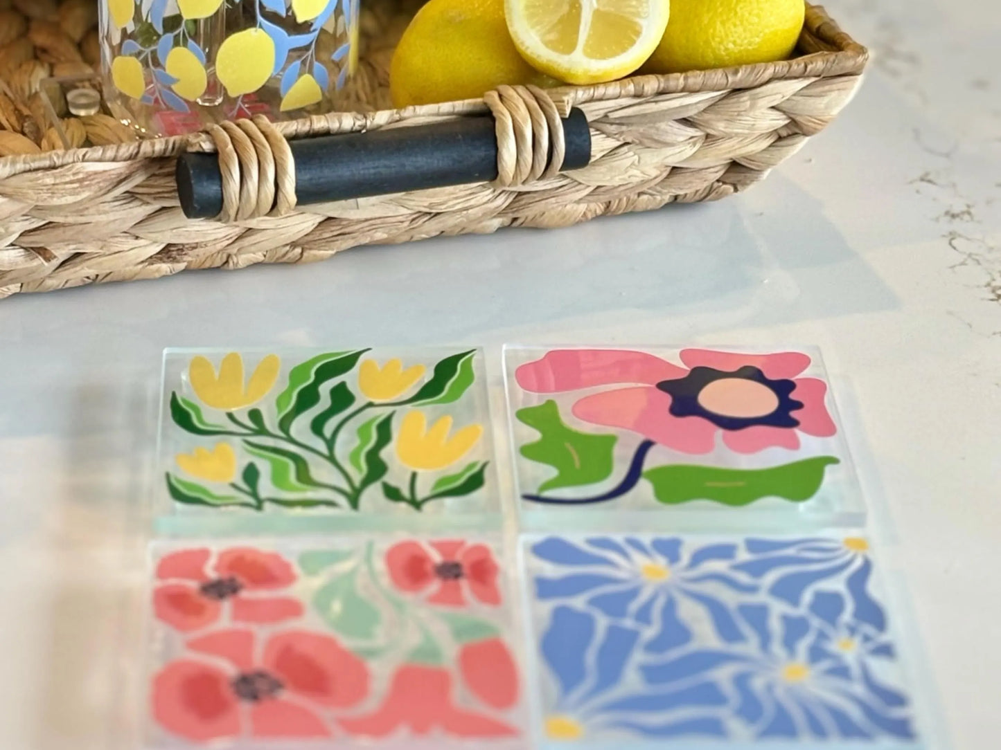 Modern Meadow Coaster Set